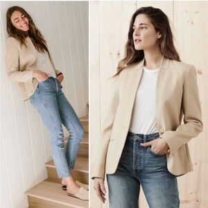 NWOT Jenni Kayne Boy Blazer Natural XS